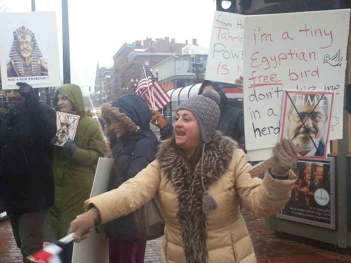 Demonstration at Harvard Square